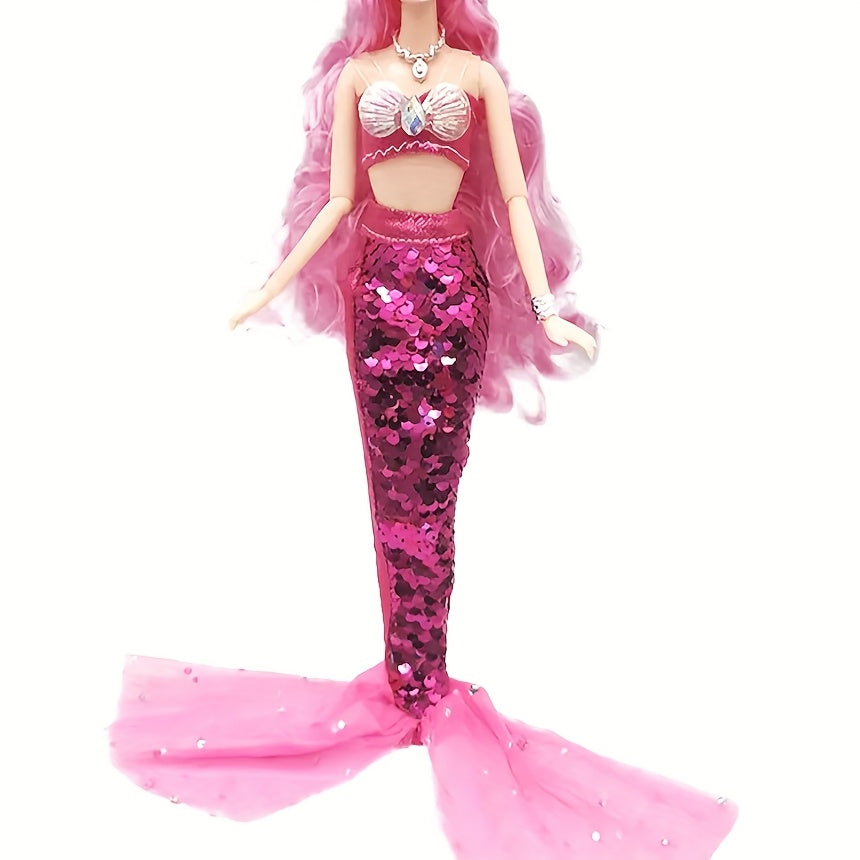 Mermaid Tail Dress up Suit Polyester DIY Toy Kit