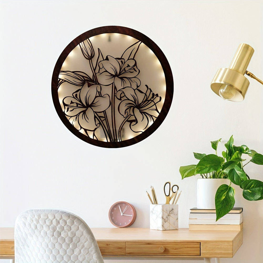 Green Plant LED Flower Hanging Lamp