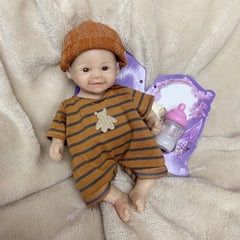 6 Inch Mini Silicone Reborn Dolls Soft Touch Baby Doll Toys