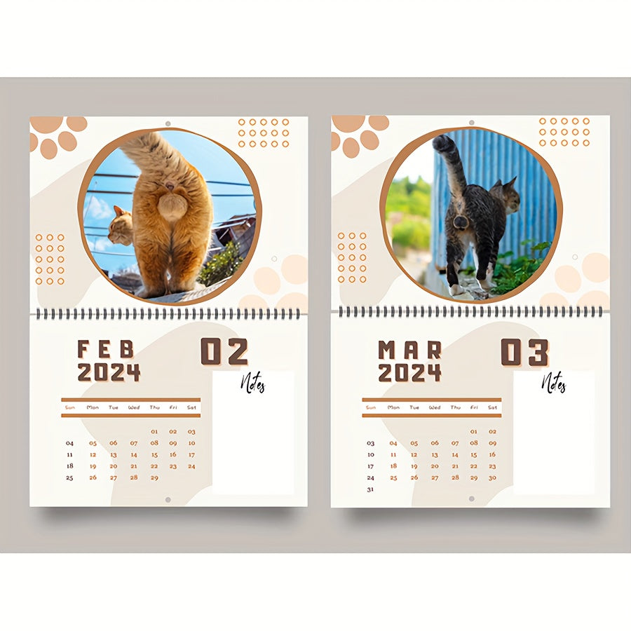 Cat Butt Calendar Funny Cat Calendar Essential For Cat Spoof Cat Egg Egg