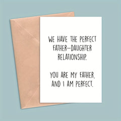 Father's Card Happy Father's Daughter Meaningful Father Card
