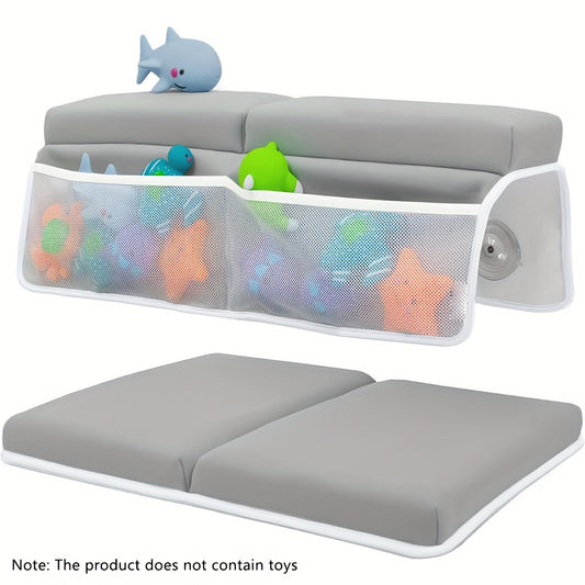 Baby Bath Kneeler & Elbow Rest Set with Memory Foam Thickest Pad