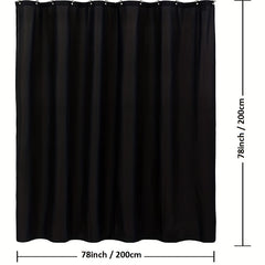 Waterproof Shower Curtain with Plastic Hooks Machine Washable