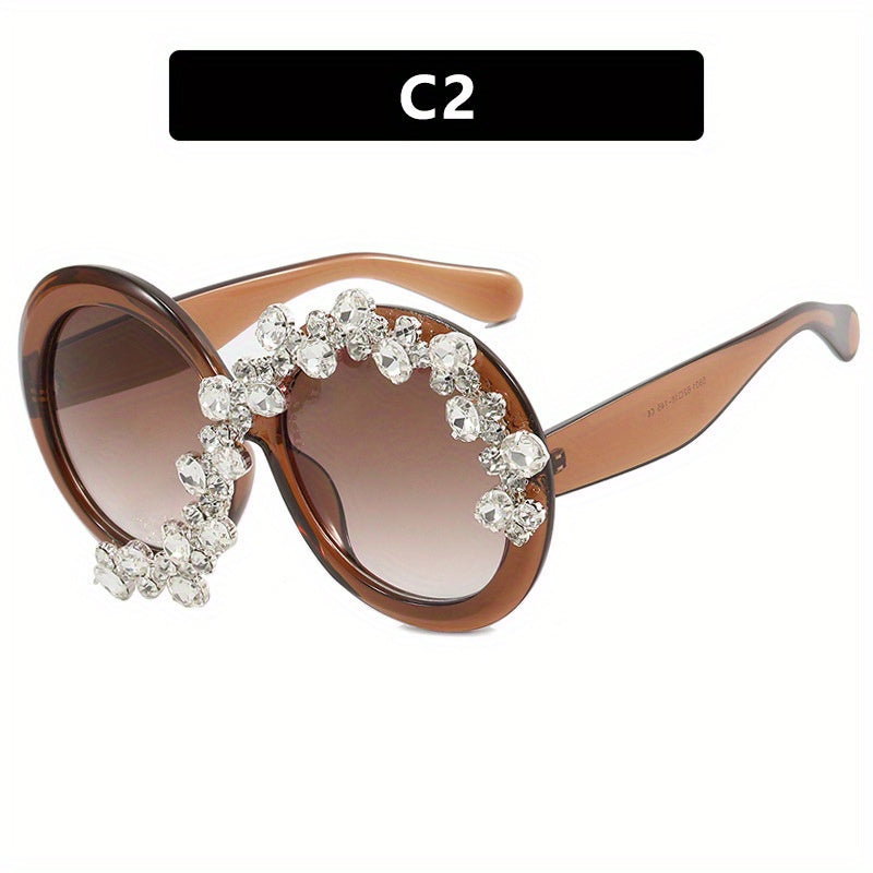 Oversized Round Sunglasses Women Casual Jelly Glasses UV400