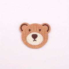 10pcs Colorful Bear Head Embroidery Patch DIY Clothing Accessories