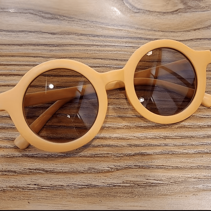 Boys Round Frame Sunglasses for Outdoor Activities
