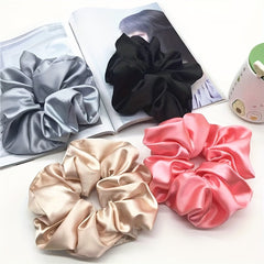 Oversized Satin Elastic Headband Women's Bubble Headband Accessory