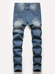 Kids Ripped Denim Jeans with Pockets