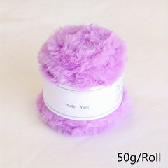 Soft Faux Mink Fur Yarn for Crocheting and Knitting