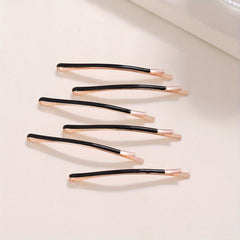 Women's Glossy Bobby Pin Enamel Hair Clip