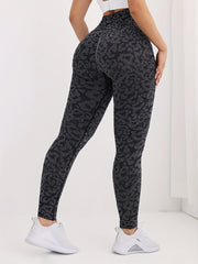 Leopard Print Seamless Hip Lifting Yoga Pants High Stretch