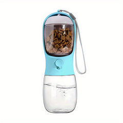 Portable Dog Water Bottle with Food Container for Pets