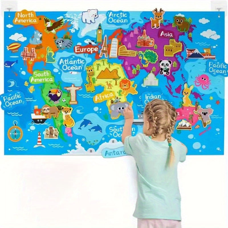 Ocean Storytelling Felt Board Set Plush Toy Early Learning Kit
