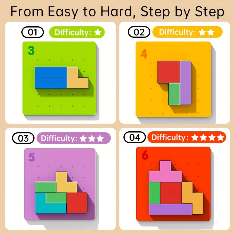 Kids Building Blocks Puzzle Game Educational Toy 2 Player Fun