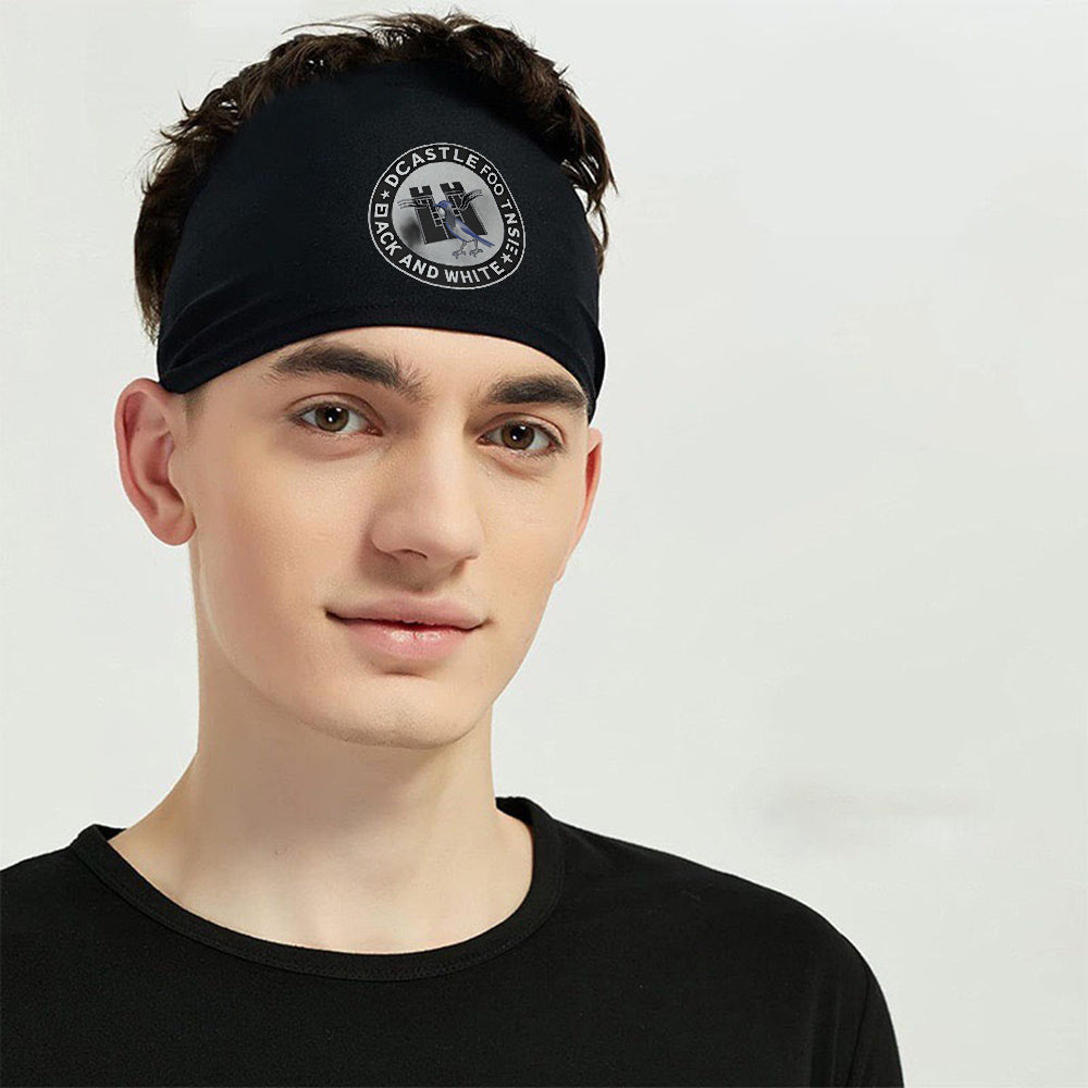 Castle Football jay Sports Headband for Men Breathable Mesh Washable Sweatband