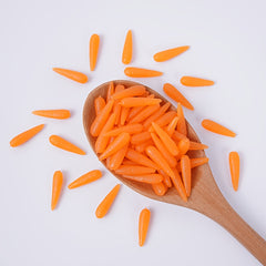 20pcs Mini Carrot Models Lifelike Artificial Vegetable Decor for Dollhouse DIY K