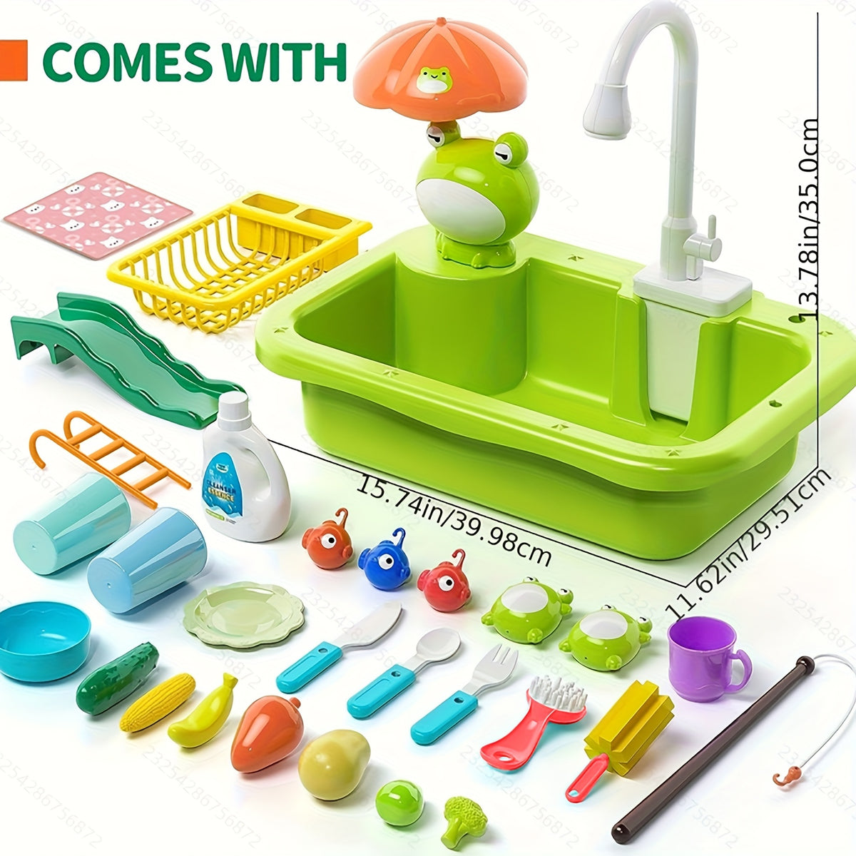 Kitchen Sink Toys with Faucet for Kids