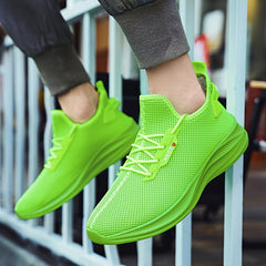 Men's Breathable Sneakers Comfy Non Slip Lace Up Shoes