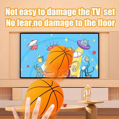 7.09in Orange Striped Ball Soundless Basketball