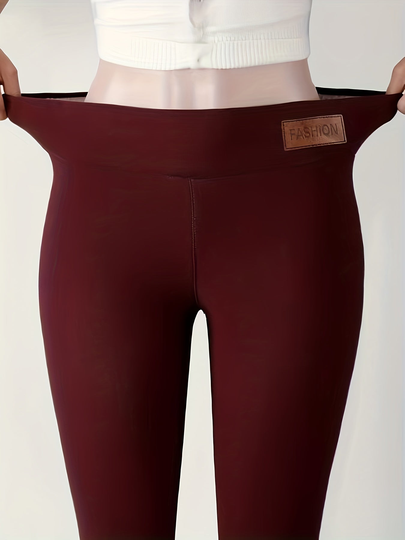 Plush Lined Thermal Pants High Waist Tights