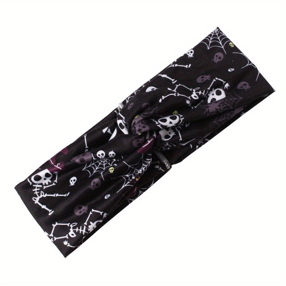 Pumpkin Ghost Pattern Headband Halloween Hairband