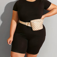  Short Sleeve Tee & Shorts Set Women's Casual Two Piece Outfit