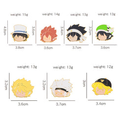Detective Conan Alloy Brooch - Conan Griggin Character