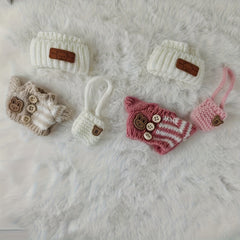 Labubu Doll Clothes Set with Shoulder Bag for 15 6 3tich Dolls
