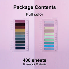 400 Colorful Sticky Index Tabs With Ruler
