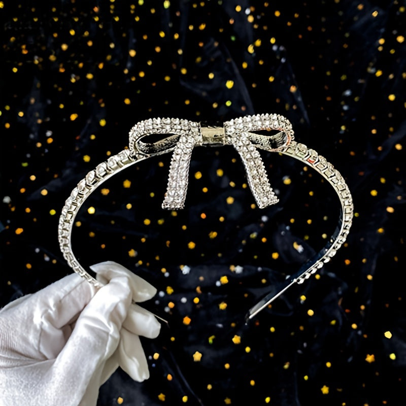 Crown Water Drill Butterfly Knot Headband