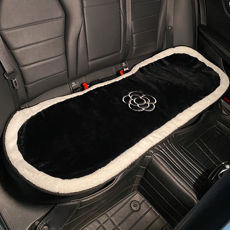 Car Seat Cushion Winter Warm Plush Seat Cushion Nonslip Universal 1pc