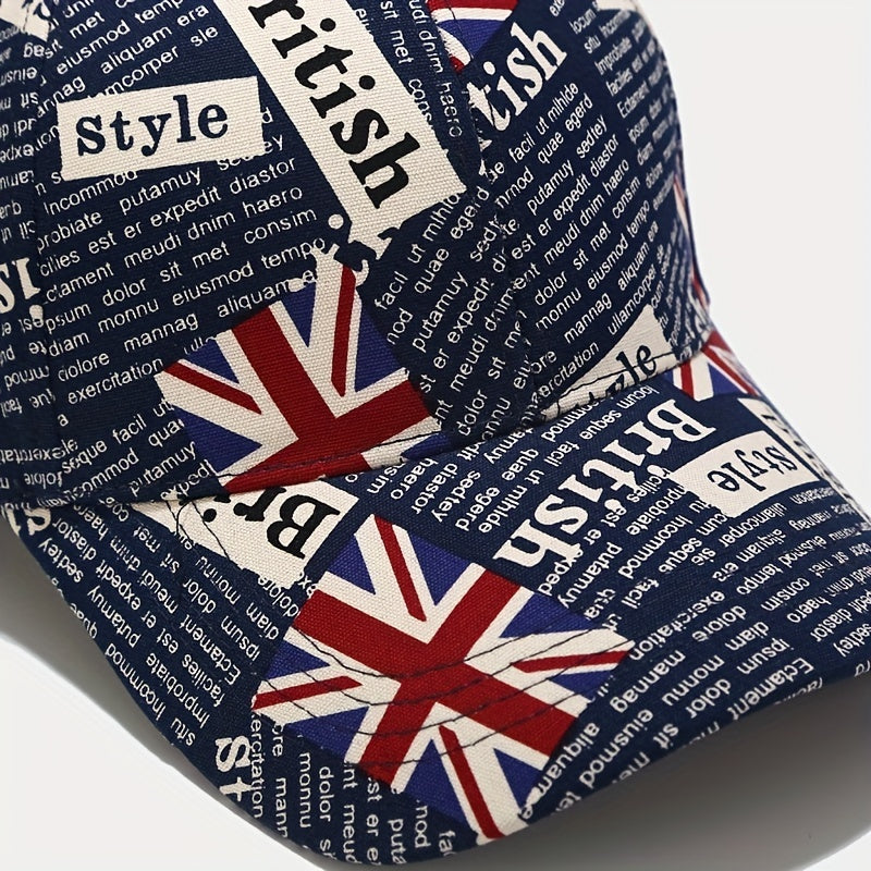 Flag Print Baseball Cap Classic Casual Sunscreen Dad Hats Unisex Couple Sun Hats