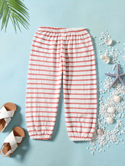 Striped Graphic Jogger Pants for Toddler Girls