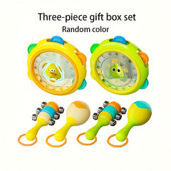 3pcs Baby Gift Set Drummer and Catcher Toys for Hearing Development