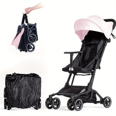 Ultra Compact Baby Stroller T Shaped Front Bar No Assembly Required