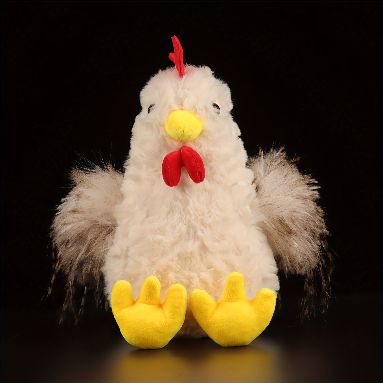 Soft Simulation Rooster Plush Toy 9.05in Stuffed Animal Chicken