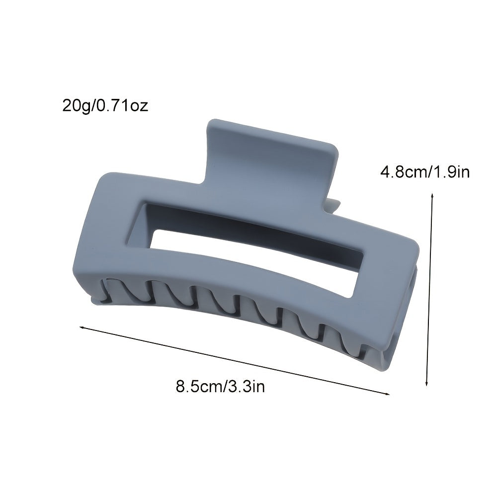 4pcs Matte Shark Claw Hair Claw Strong Hold Jaw Clip