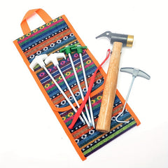 Outdoor Nail Hammer Storage Bag Tent Canopy Camp Nail Hammer Toolkit