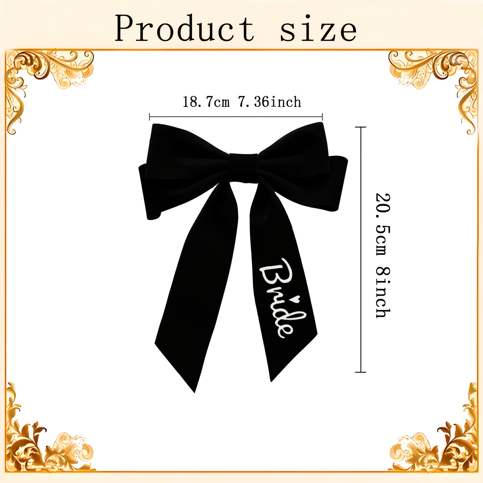 Wedding Bow Hair Accessory for Bridal Party Events