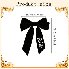 Wedding Bow Hair Accessory for Bridal Party Events