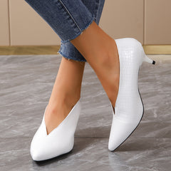 Fashionable Snakeskin Printed Stiletto Heels High Stiletto Shoes