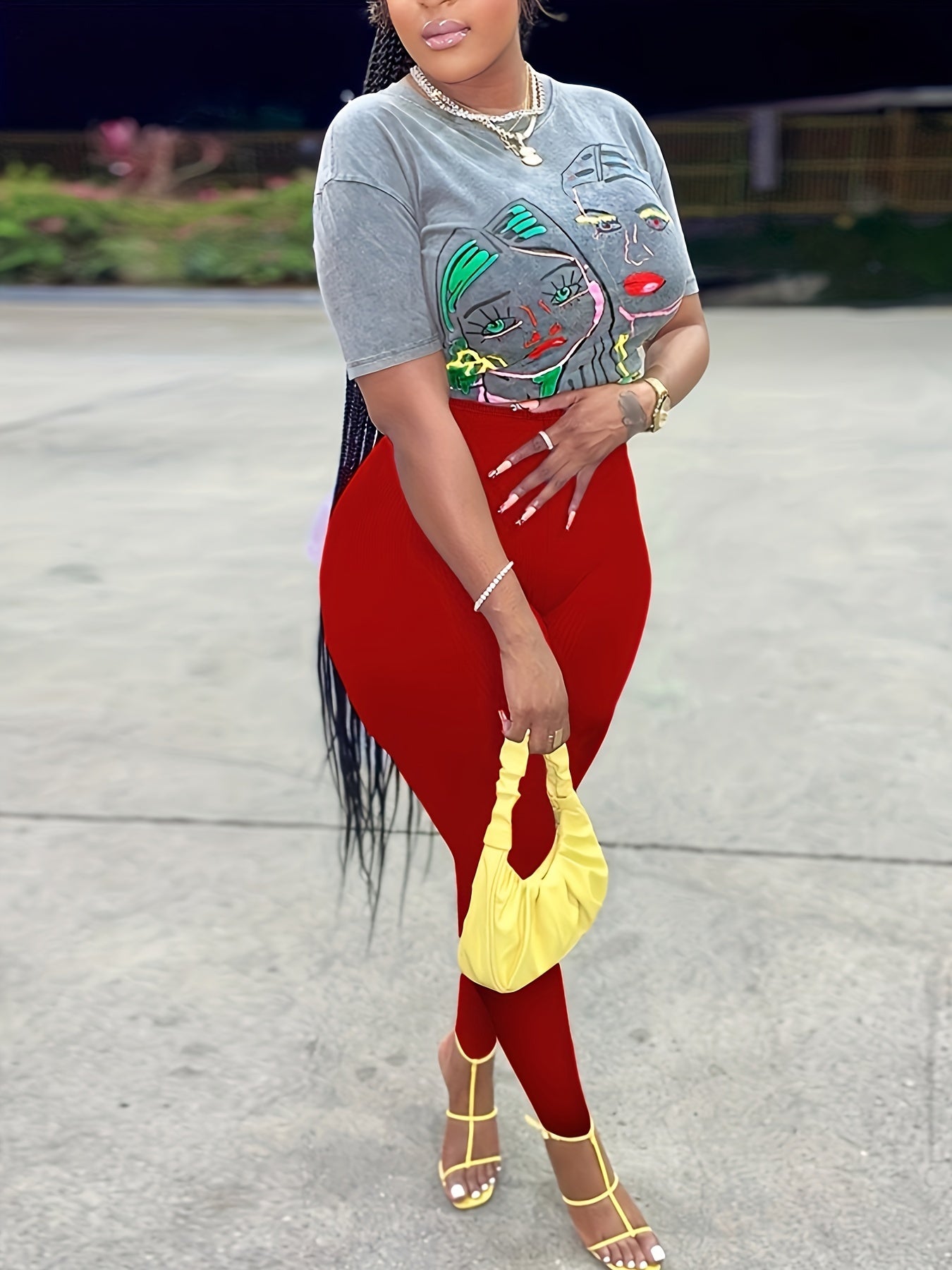  High Rise Stretch Skinny Pants