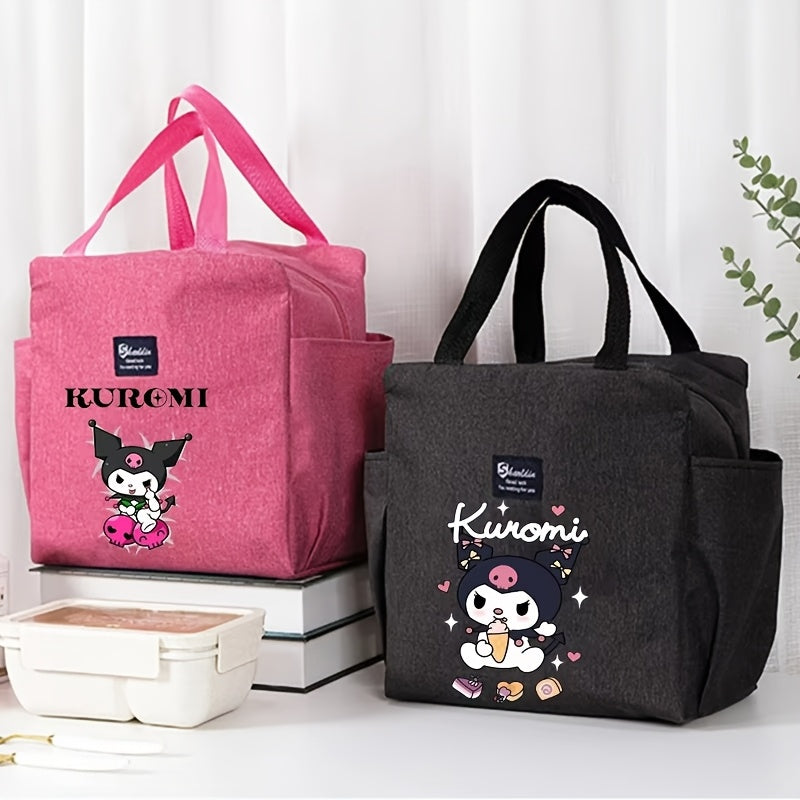 Kuromi Lunch Bag Bento Carrier Insulated Cooler Adorable Cartoon Design