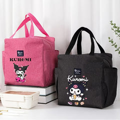 Kuromi Lunch Bag Bento Carrier Insulated Cooler Adorable Cartoon Design