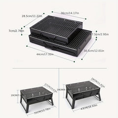 Foldable Campfire Grill for Outdoor Camping Picnic BBQ Home Charcoal BBQ Grill