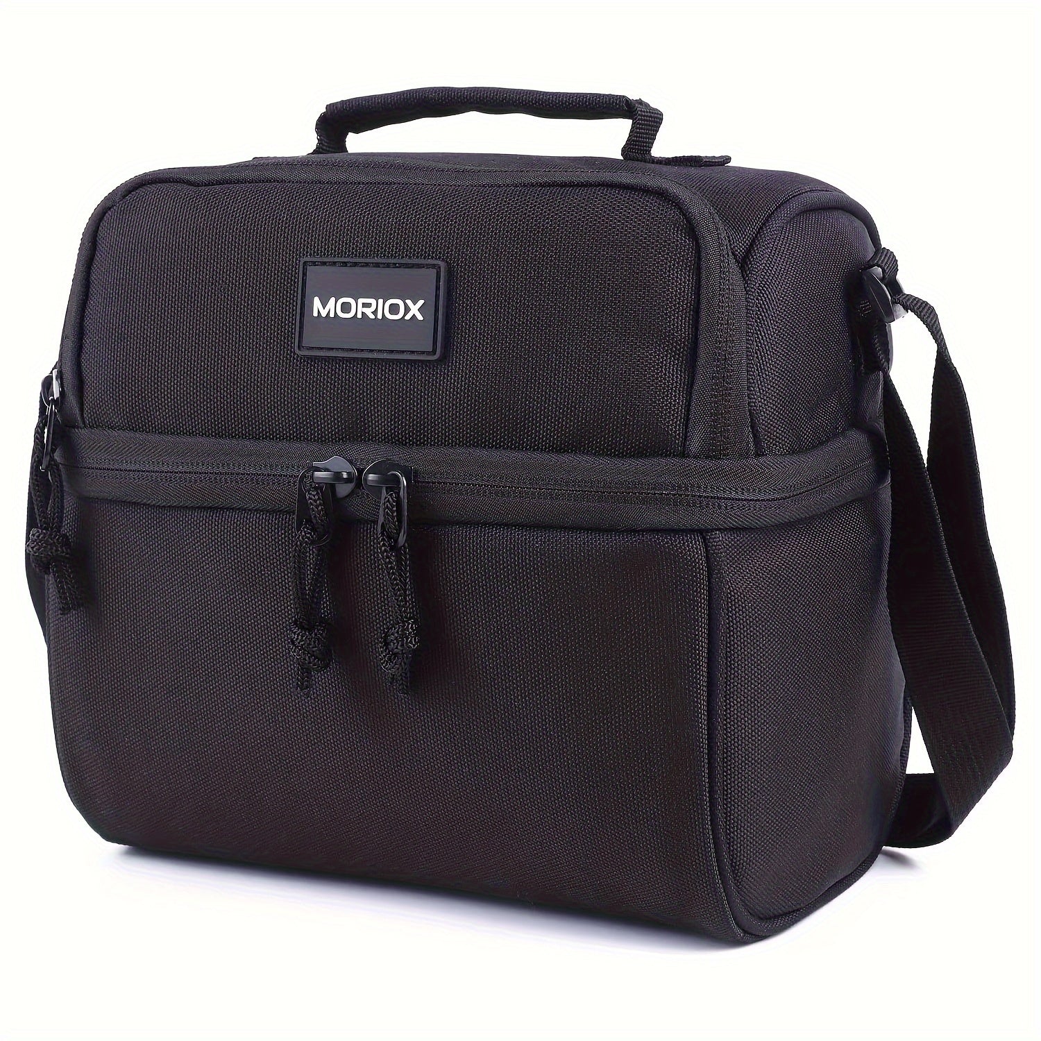 2 Compartment Lunch Bag Insulated Leakproof Shoulder Strap Work School Picnic