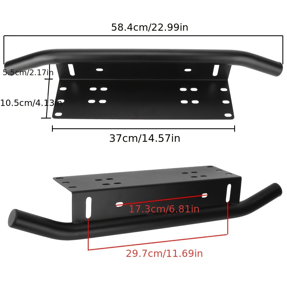 Universal Off Road Car Plate Frame LED Light Mount Brackets