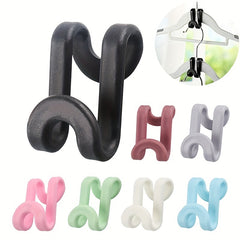 50PCS Hanger Connector Hooks Wardrobe Closet Organizer