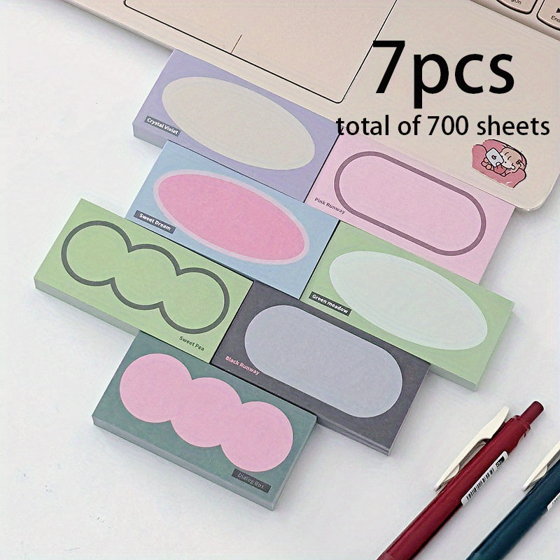 Floral Ink Retro Mini Brick Notepad Sticky Paper 700 Sheets