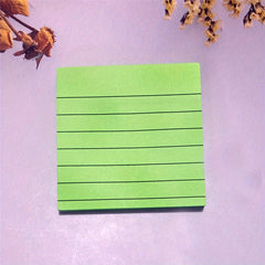 1pc Pastel Sticky Notes Lined Sticky Pads Adhesive Memo Stickers